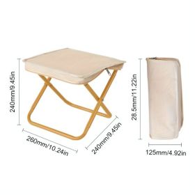 Portable Foldable Camping Chair â€“ Lightweight Fishing & Outdoor Stool with Storage Bag, Durable Metal Frame, Easy to Carry