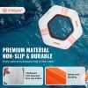 VEVOR Inflatable Floating Dock, Ã¸8.5FT Inflatable Dock Platform with Ã¸5FT Trampoline Mesh Pool